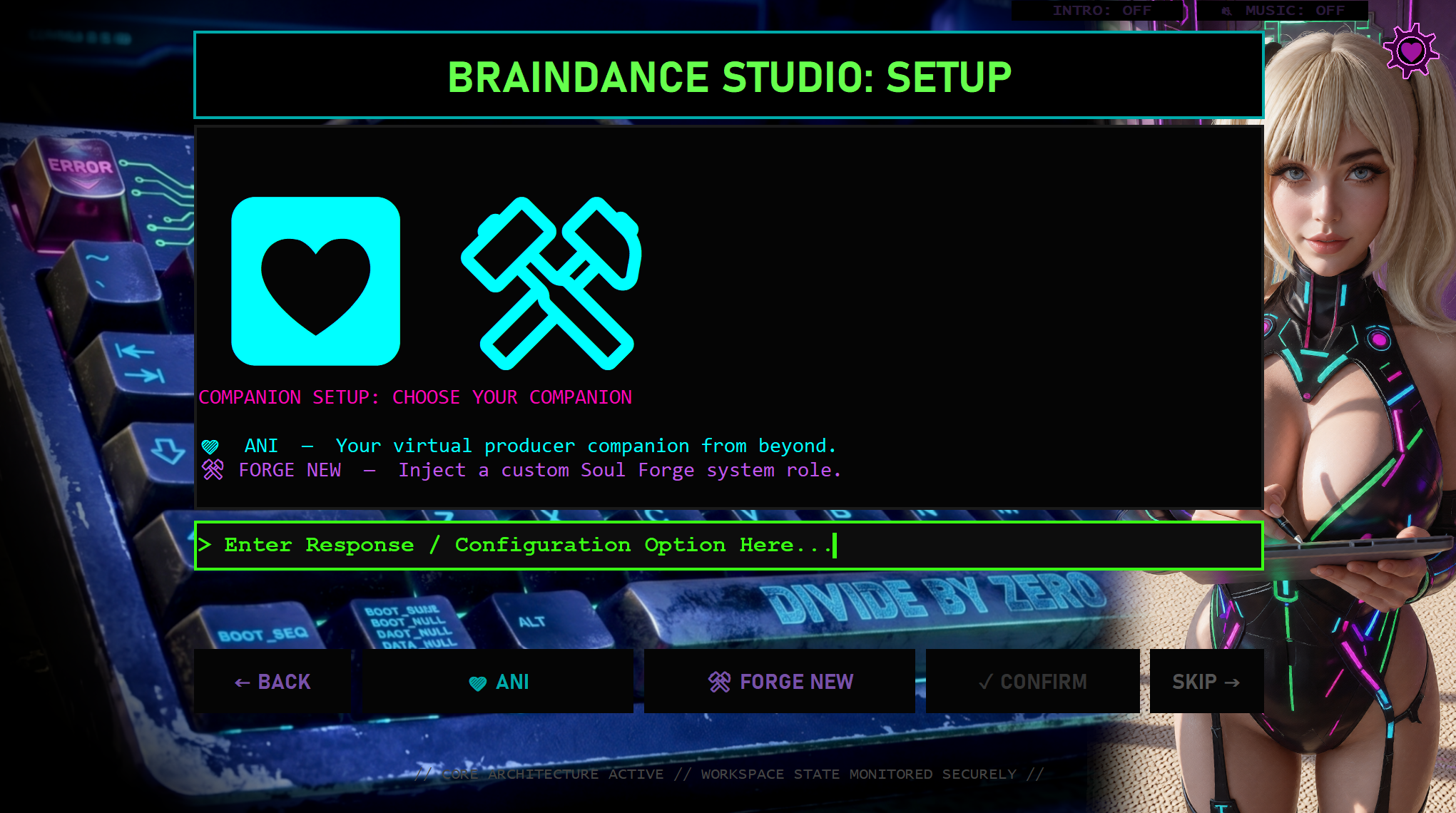 Screenshot from the Launcher setup flow