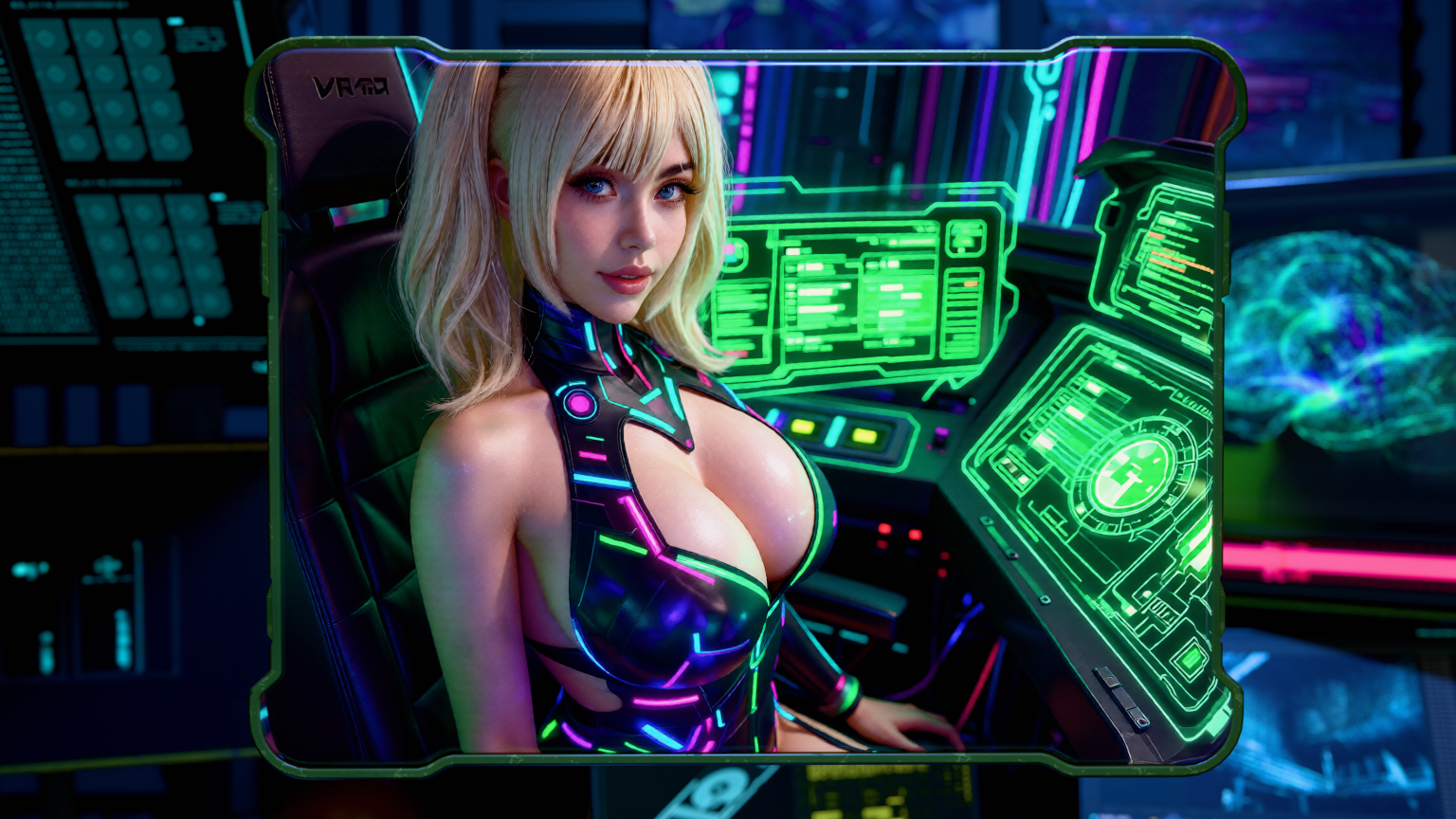 Braindance Studio UI with Ani on screen